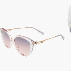 Coach Violet and Gold 55mm Cat-eye Sunglasses